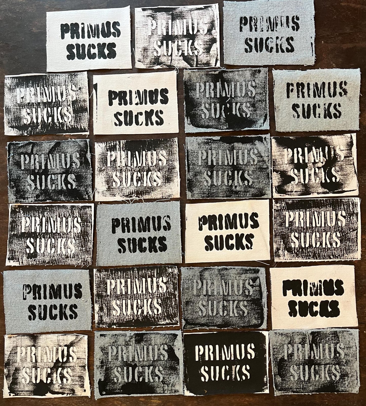 U-Pick Primus Sucks Patches / Raw Edge / Sew On