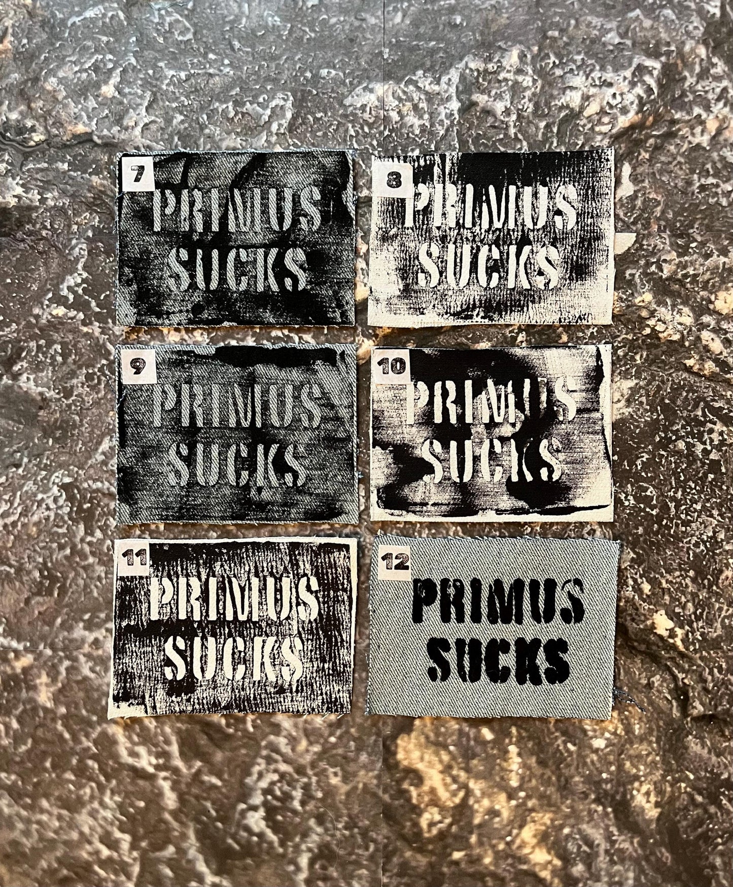 U-Pick Primus Sucks Patches / Raw Edge / Sew On