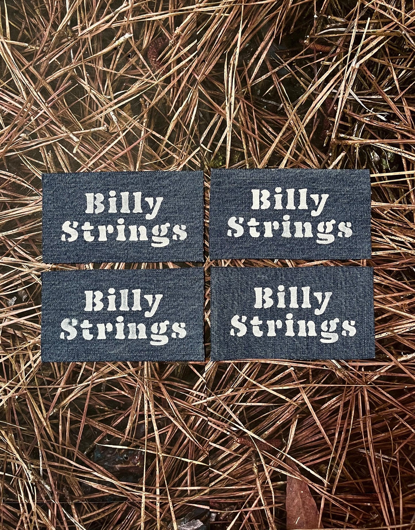 Billy Strings Denim Patch / Raw Edge / Sew On