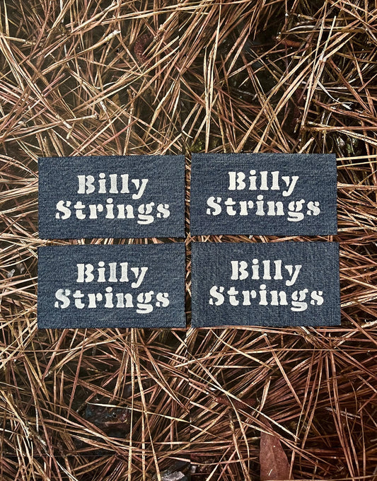 Billy Strings Denim Patch / Raw Edge / Sew On