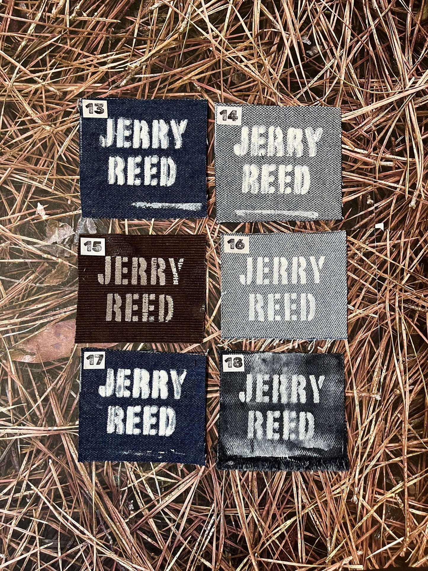 U-Pick Jerry Reed Patches / Raw Edge / Sew On