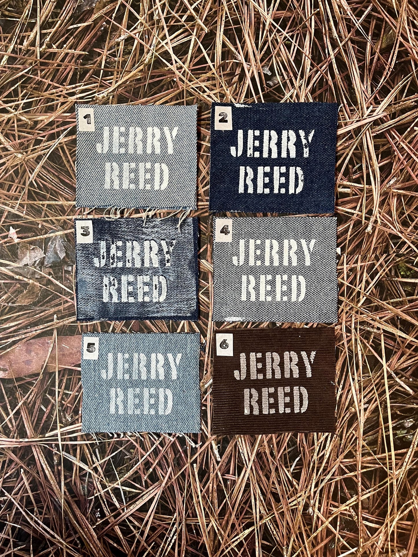 U-Pick Jerry Reed Patches / Raw Edge / Sew On