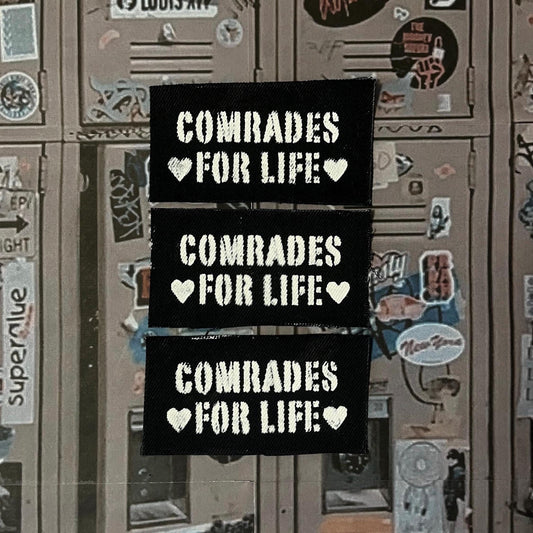 Comrades For Life Patch / Raw Edge / Sew On