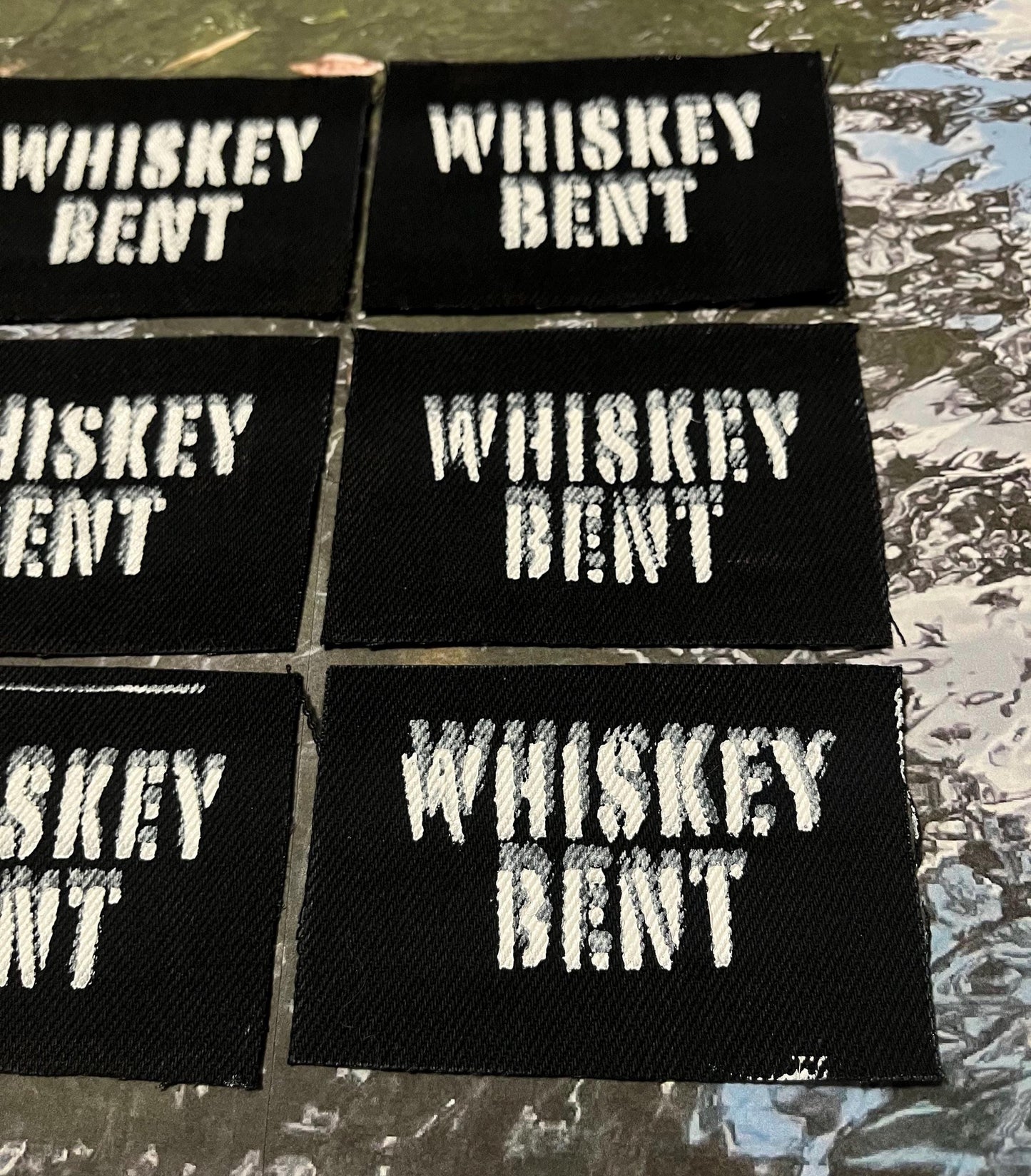 Whiskey Bent Double Vision Patch / Raw Edge / Sew On