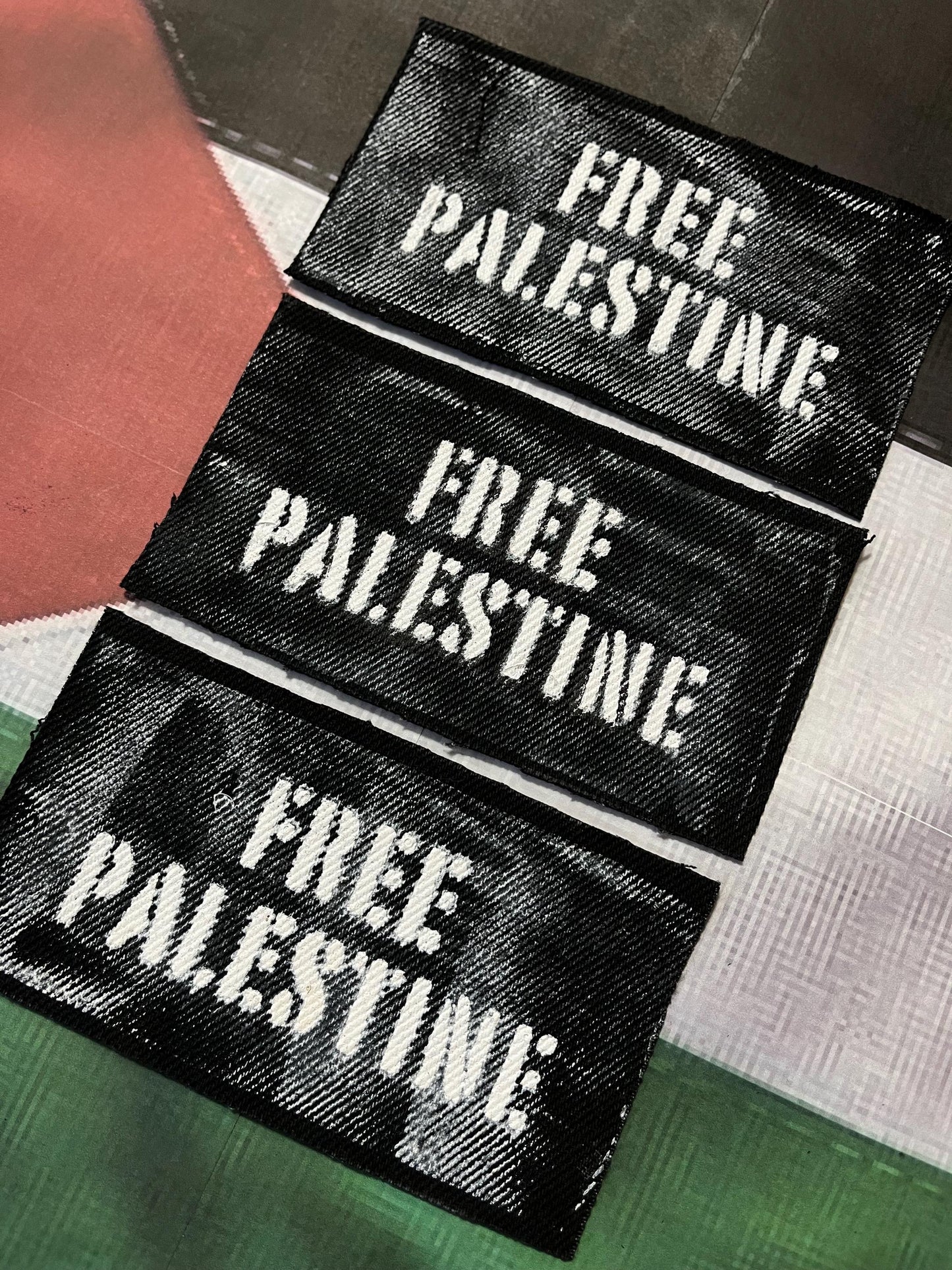 Free Palestine Patch / Raw Edge / Sew On