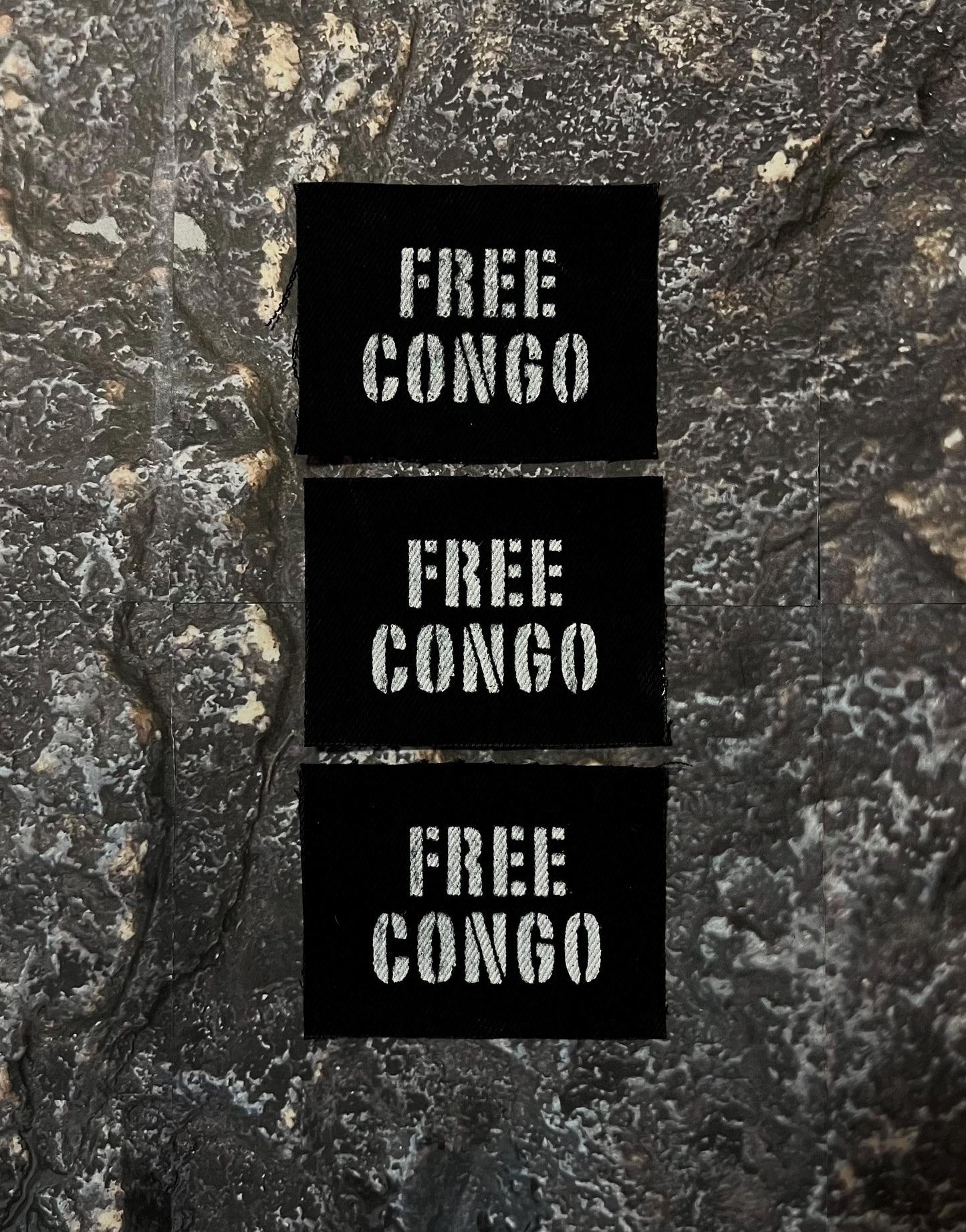 Free Congo Patch / Raw Edge / Sew On