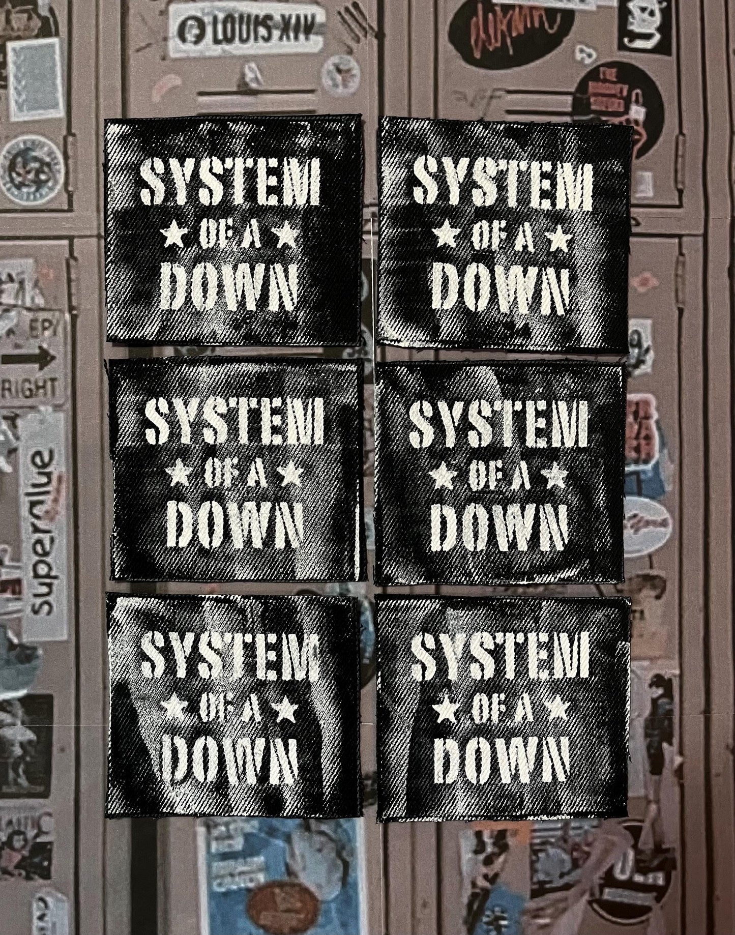 System Of A Down Patch / Raw Edge / Sew On