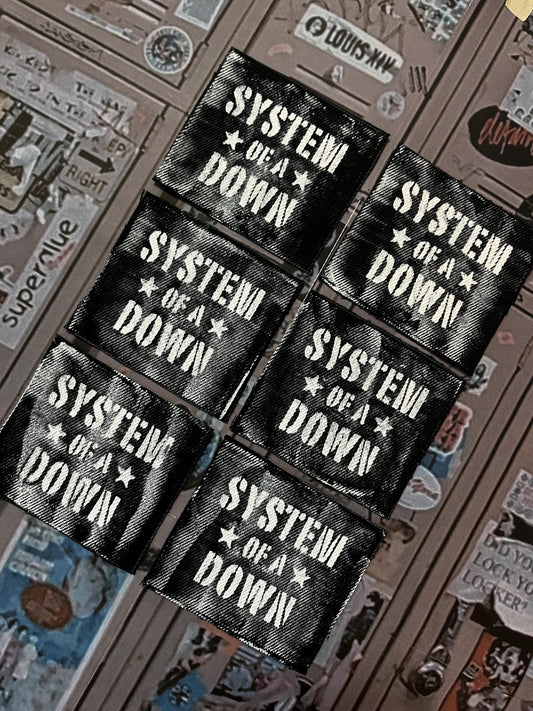 System Of A Down Patch / Raw Edge / Sew On