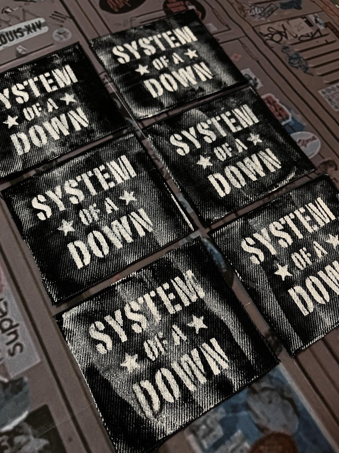 System Of A Down Patch / Raw Edge / Sew On