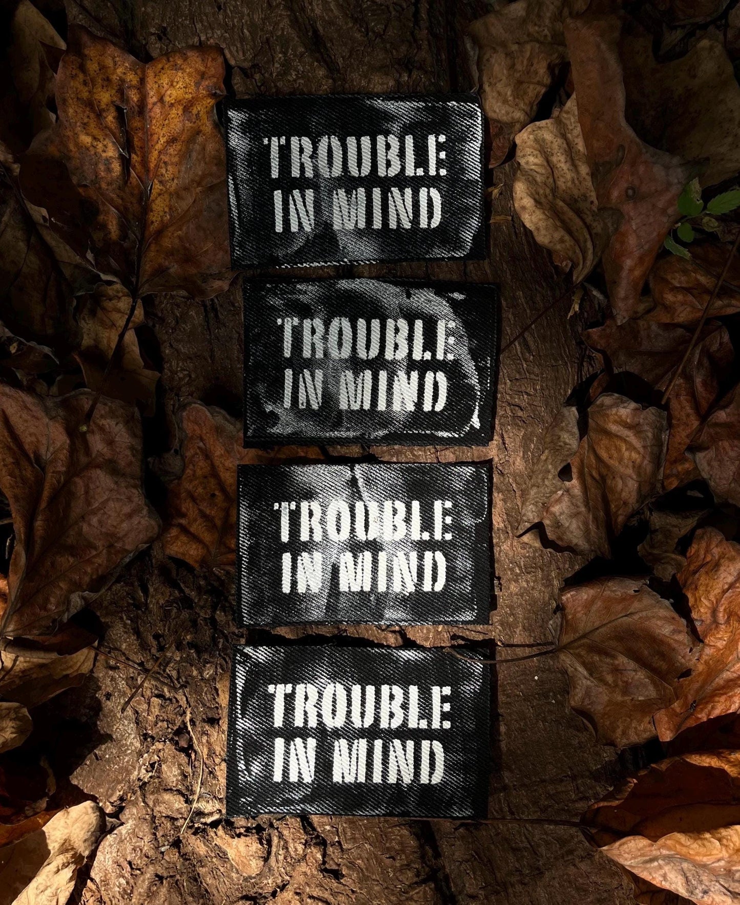 Trouble In Mind Patch / Raw Edge / Sew On