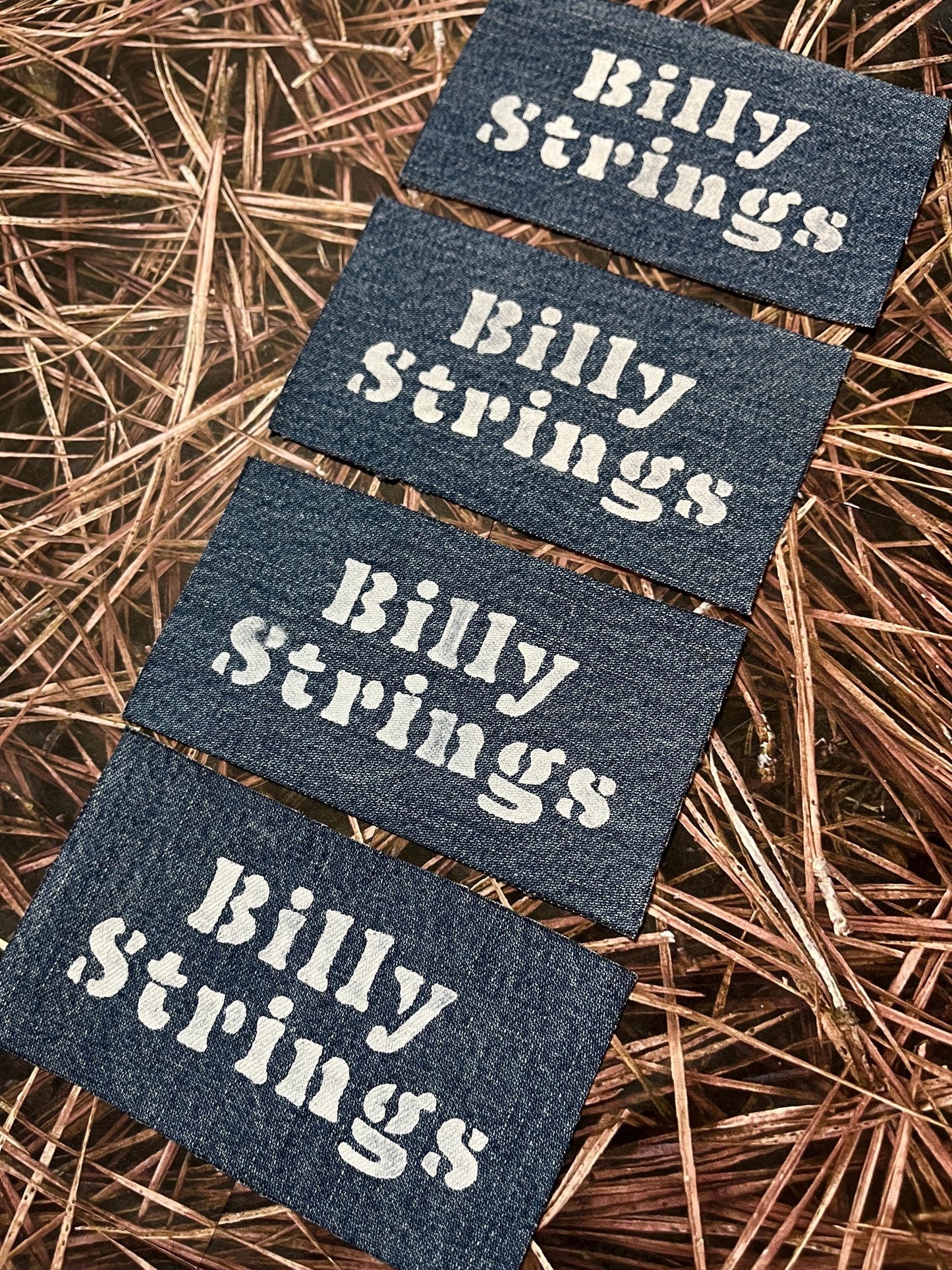 Billy Strings Denim Patch / Raw Edge / Sew On