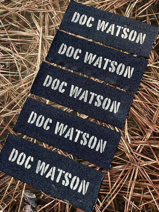 Doc Watson Denim Patch / Raw Edge / Sew On