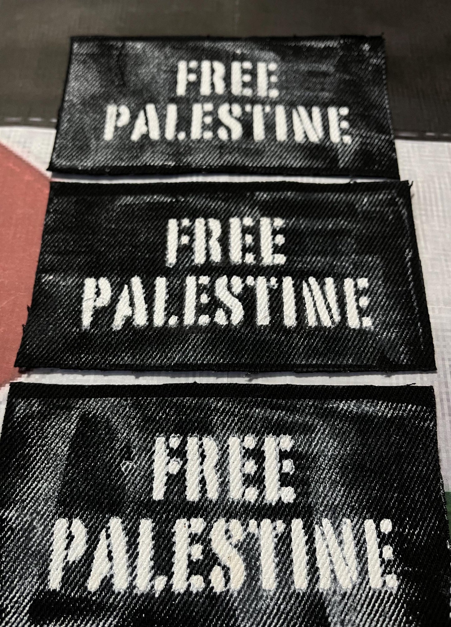 Free Palestine Patch / Raw Edge / Sew On