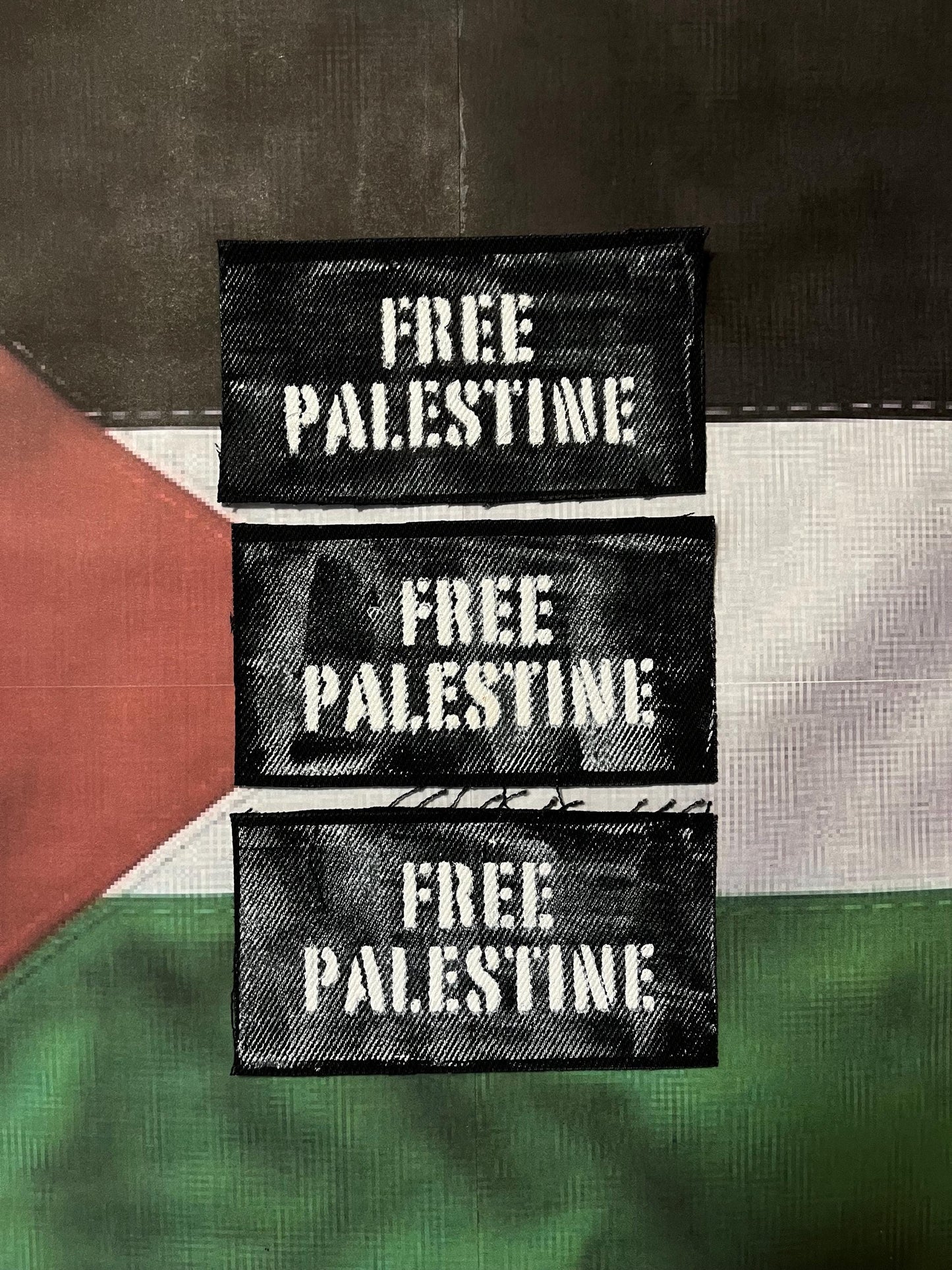 Free Palestine Patch / Raw Edge / Sew On